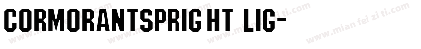cormorantspright lig字体转换